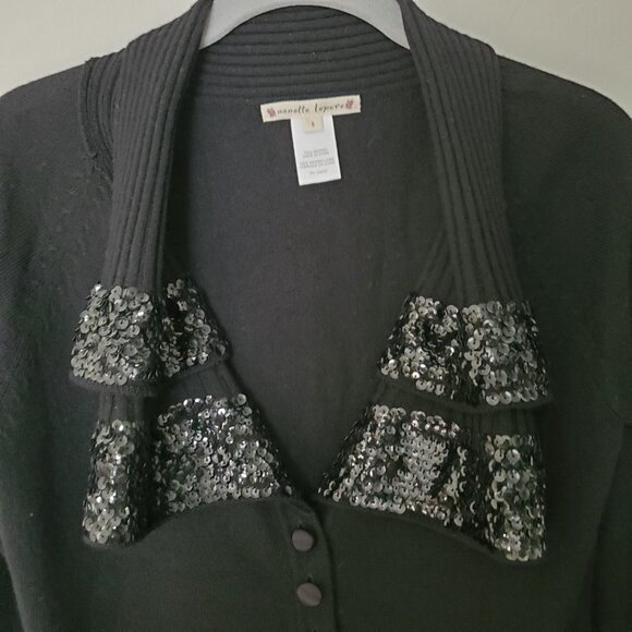 Nanette Lepore Sequin Cardigan - Picture 2 of 11